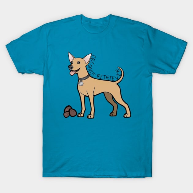 Coconut Retriever (light brown) T-Shirt by SAFEstkitts